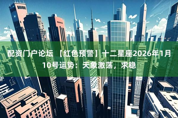 配资门户论坛 【红色预警】十二星座2026年1月10号运势：天象激荡，求稳